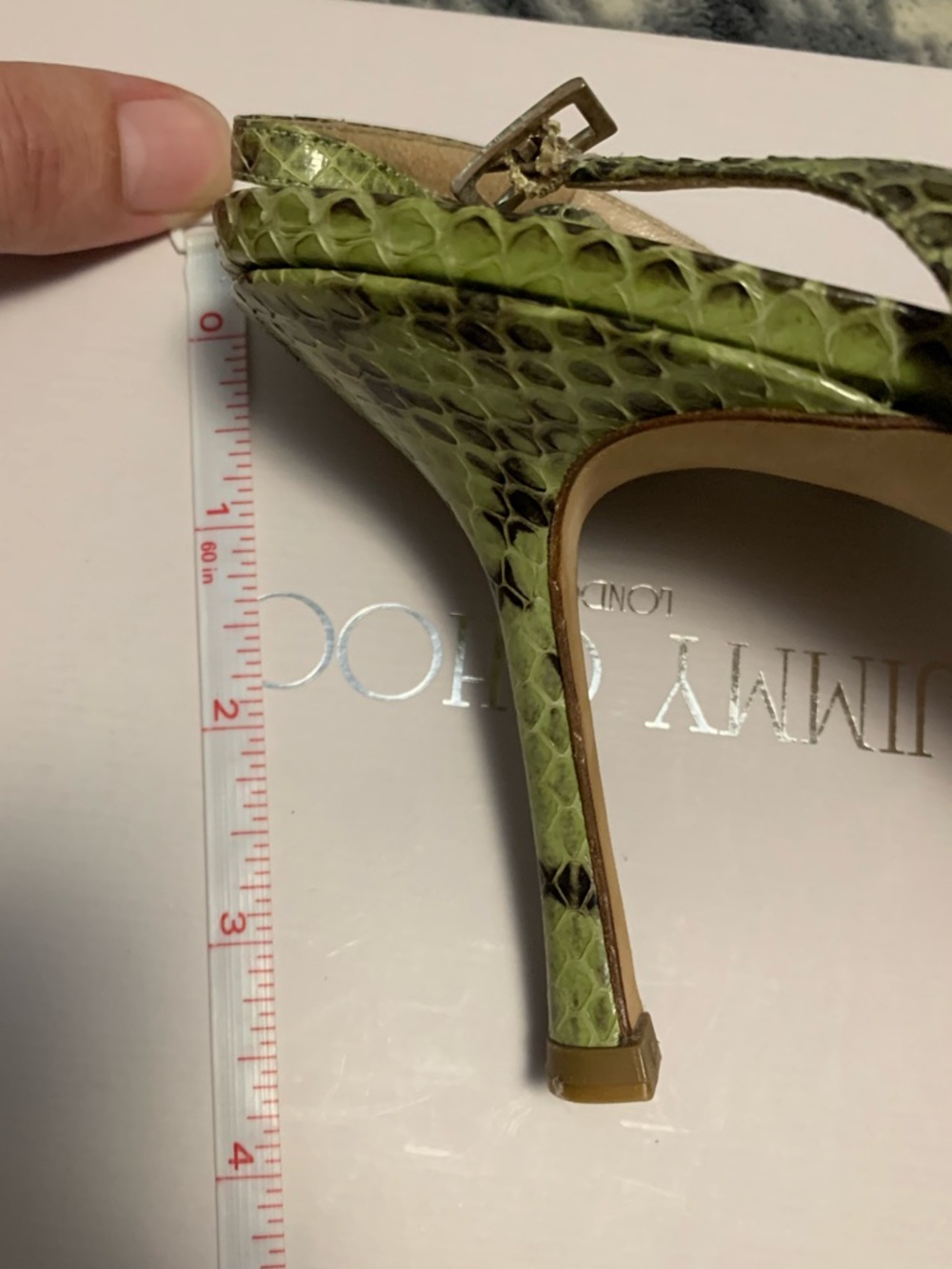 Jimmy Choo Cream Shopping Bag with Ribbon - Picture 11 of 11